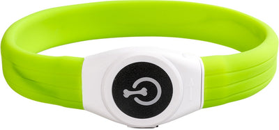 Duvo plus - Haustierbekleidung - Hund - Blitzlichtring Maxi USB Silikon 45x2,5x1cm grün - 1Stk