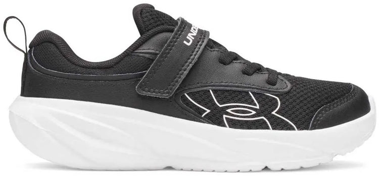 Under Armour UA BPS Surge 5 AC-BLK Jungen-Sneaker – Schwarz – Weiß