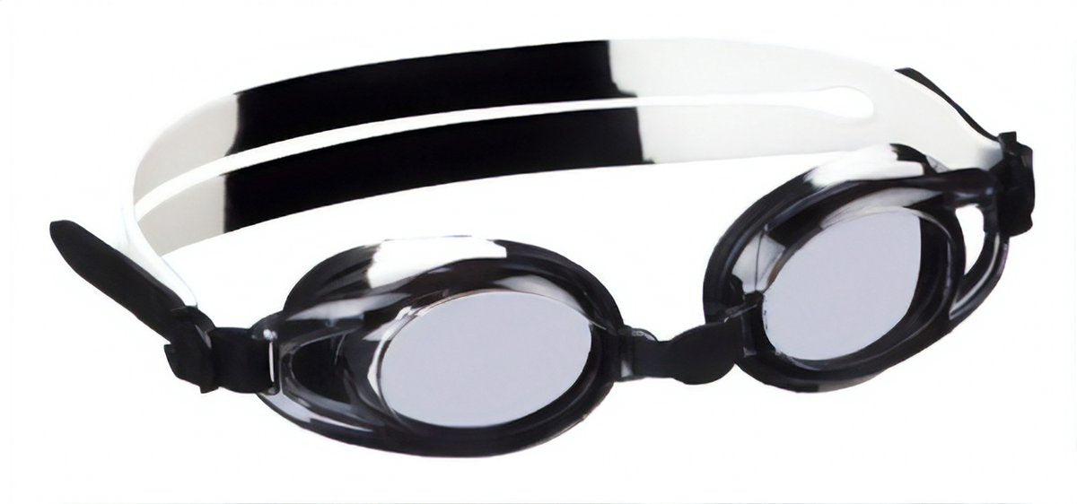 Beco Schwimmbrille Barcelona – Polycarbonat – Unisex – Schwarz und Weiß
