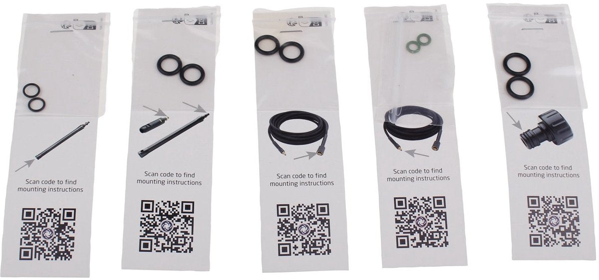 Nilfisk Dichtring-O-Ring-Set für Hochdruckschlauch E1303, D1304xtra 128500292
