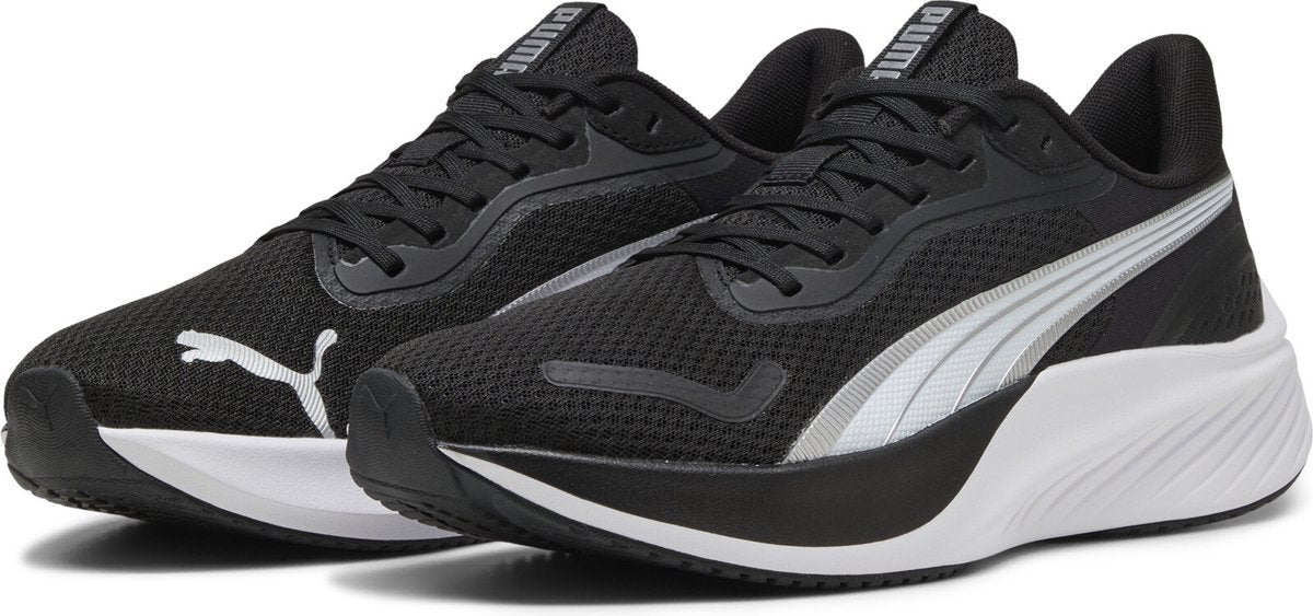 Puma Pounce Lite Unisex-Sportschuhe - Schwarz-Weiß
