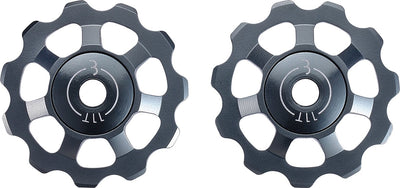 BBB Cycling Aluminium-Umwerferräder Shimano, Campagnolo Sram – 9 Gänge, 10 Gänge, 11 Gänge, 12 Gänge – langlebig – Grau – 11 Zähne – Aluboys BDP-21