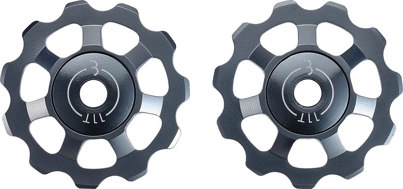 BBB Cycling Aluminium-Umwerferräder Shimano, Campagnolo Sram – 9 Gänge, 10 Gänge, 11 Gänge, 12 Gänge – langlebig – Grau – 11 Zähne – Aluboys BDP-21