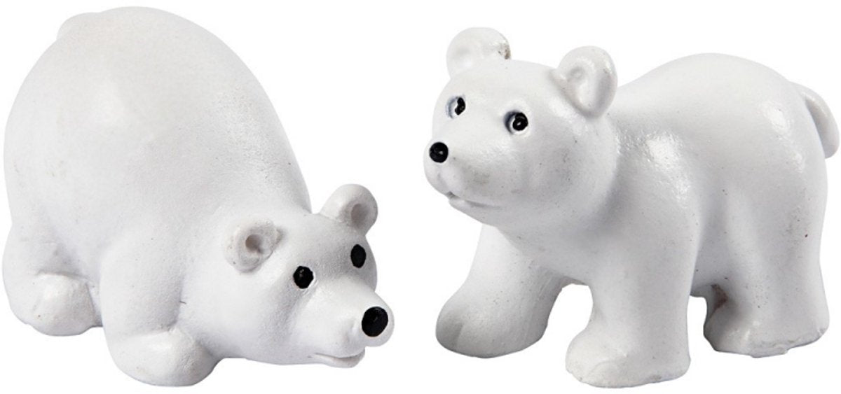 Creativ Company Miniaturfiguren, H: 30 mm, L: 45 mm, weiß, 2 Stück 1 Box