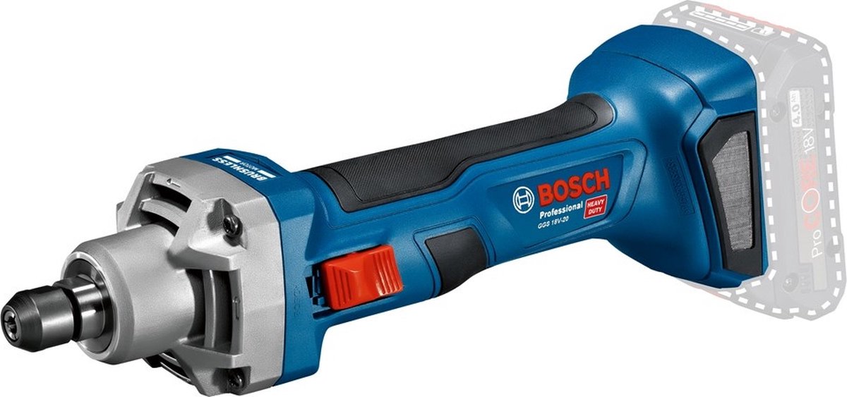 Bosch Blue GGS 18V-20 Professional | Akku-Geradschleifer | 18 V – 06019b5401