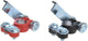 Proplus Batterieklemmen-Set – Schnellverschluss – rot und schwarz – 12–24 V – 4–6 AWG