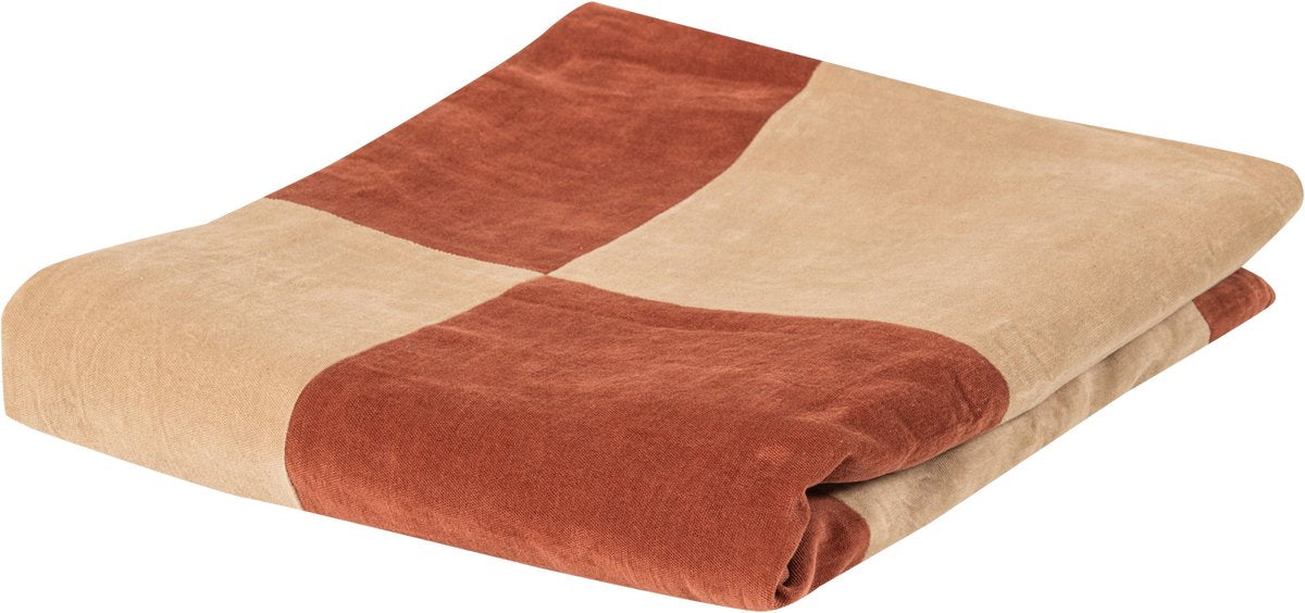 Woood Zena Teppich – Samt – Rostbraun Beige – 1x170x130