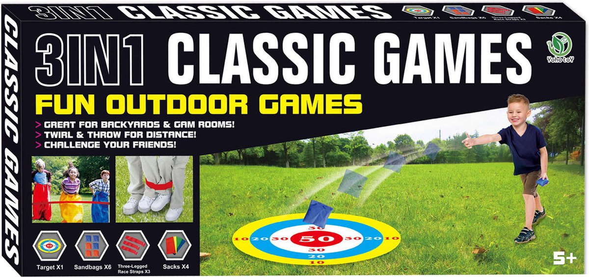 Spiele im Freien 3in1 Outdoor -Spiele