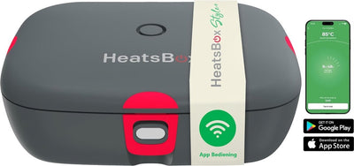 Faitron – Heatsbox-Stil + – elektrische Lunchbox – Edelstahl – beheizte Lunchbox – für warme Mahlzeiten – verschiedene Fächer – mit App – 220 V