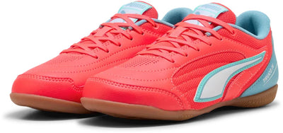 Puma Truco IV Jr Unisex-Sportschuhe - Ultrarot-Weiß-Dusty Aqua-Intense Mint