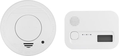 Smartwares fse-19204 – Rauch-Kohlenmonoxid-Set, 2 Melder – 85 dB – Sensor 10 Jahre – Batterie 1 Jahr