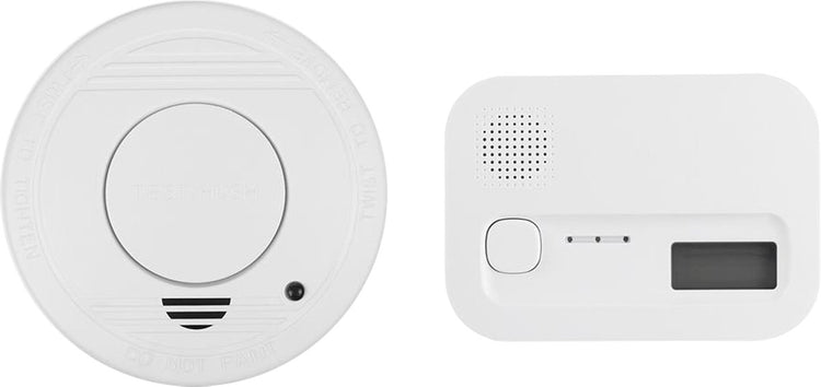 Smartwares fse-19204 – Rauch-Kohlenmonoxid-Set, 2 Melder – 85 dB – Sensor 10 Jahre – Batterie 1 Jahr