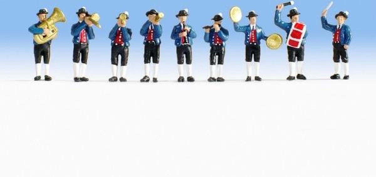 Noch 36580 n Musikkapellenfiguren bemalt, stehend