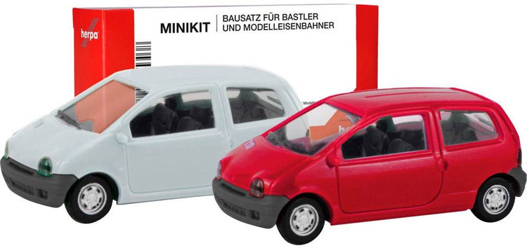 Herpa 012218-007 H0 Auto Renault Twingo, Vermehló Vivo in Vanillegelb