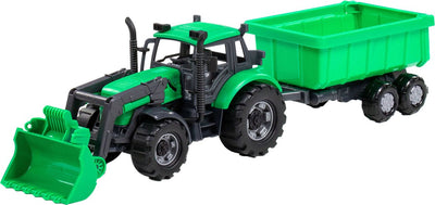 Cavallino Toys Cavallino Traktor mit Ladegerät und Versorgung Foltergrün, Skala 1:32