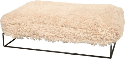 D·d Home - Hund - Amy Kissen mit Rahmen M - 90x65x20cm weiß - 227258