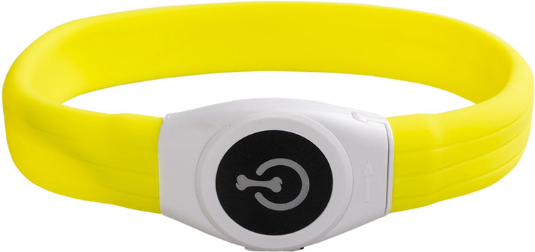 Duvo plus - Haustierbekleidung - Hund - Blitzlichtring Maxi USB Silikon 45x2,5x1cm gelb - 1Stk