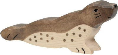 Holztigerrobbe, Kopf nach vorne. 14
