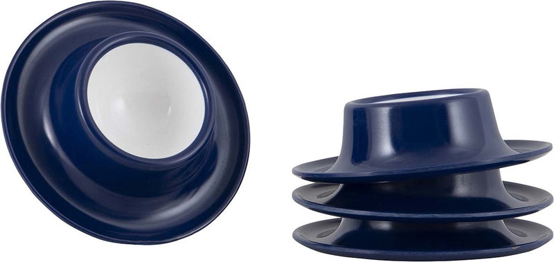 Gimex - Solid Line - Eierbecher - Blau Weiß - 4 Stück