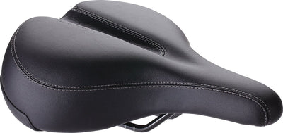 Bbb Cycling Soft Shape Relaxed – Fahrradsattel für Damen und Herren – E-Bike- oder Citybike-Sattel – Fahrradposition entspannt 75° – 265 x 205 mm – Schwarz – BSD-124
