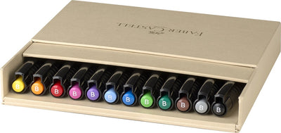 Faber-Castell Zeichenstift – Pitt Artist Pen – Pinsel – 12 Stück – Studiobox – FC-167190