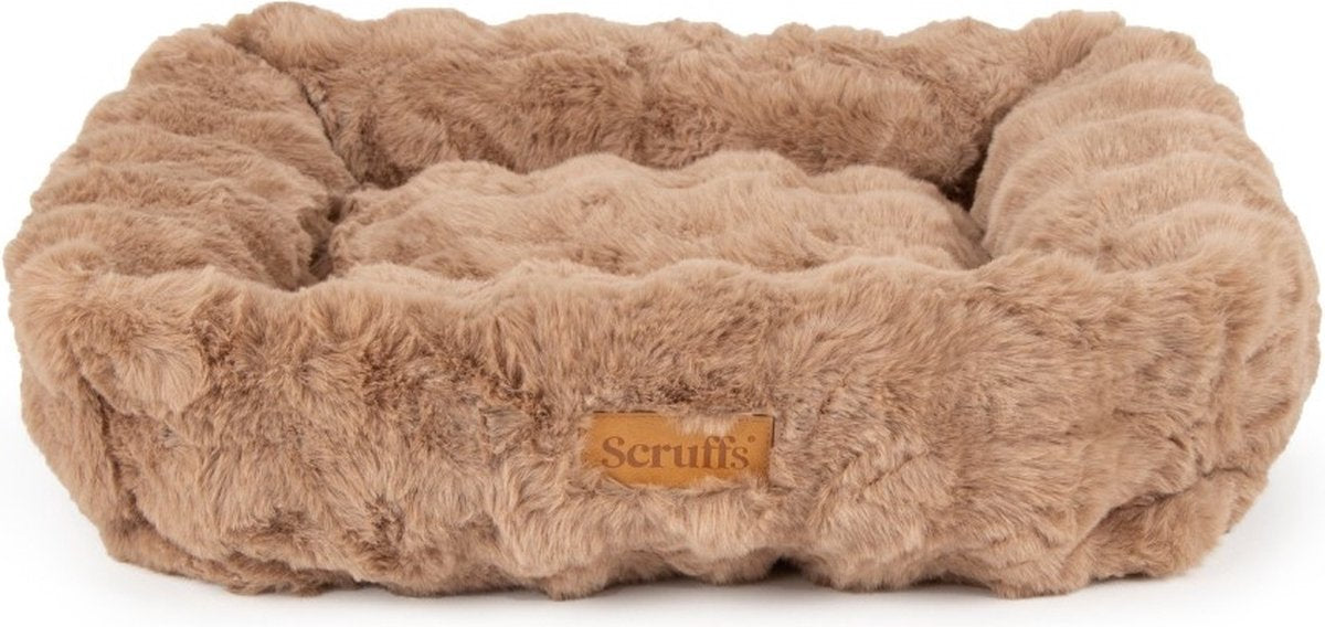 Scruffs - Alpenboxbett - Hundebett - Taupe - xx-groß 110 x 75 cm