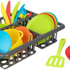 Toi-Toys Home Food Spleum-Rack mit Besteck und Pfannen, 27dlg.