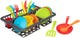 Toi-Toys Home Food Spleum-Rack mit Besteck und Pfannen, 27dlg.