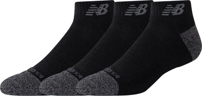 New Balance Active Low Cut Sock 3er-Pack Unisex-Sportsocken – Schwarz