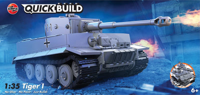 Airfix-Modellbausatz – J6041 Quickbuild Tiger I Panzer aus Kunststoff – Modellbausatz