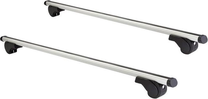 Twinny Load Twinnyload Dachträgerset Aluminium A01 – 100 kg Tragkraft – leichtes Aluminium – für Autos mit Dachreling