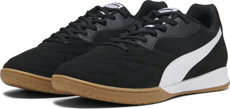 Puma King Top It Unisex-Sportschuhe – Schwarz-Weiß-Gold