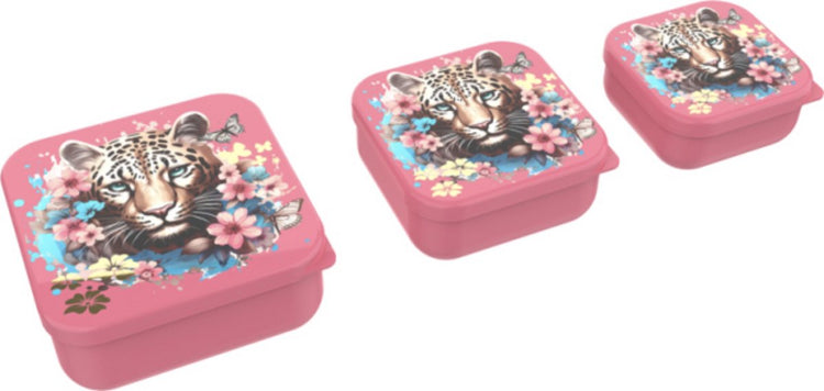 Lunch Buddies 3 in 1 Leopardenblumen-Schmetterlinge