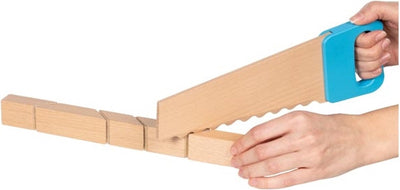 Goki -Holzsäge und Bausteine ​​mit Klettverbindung, 11dlg.
