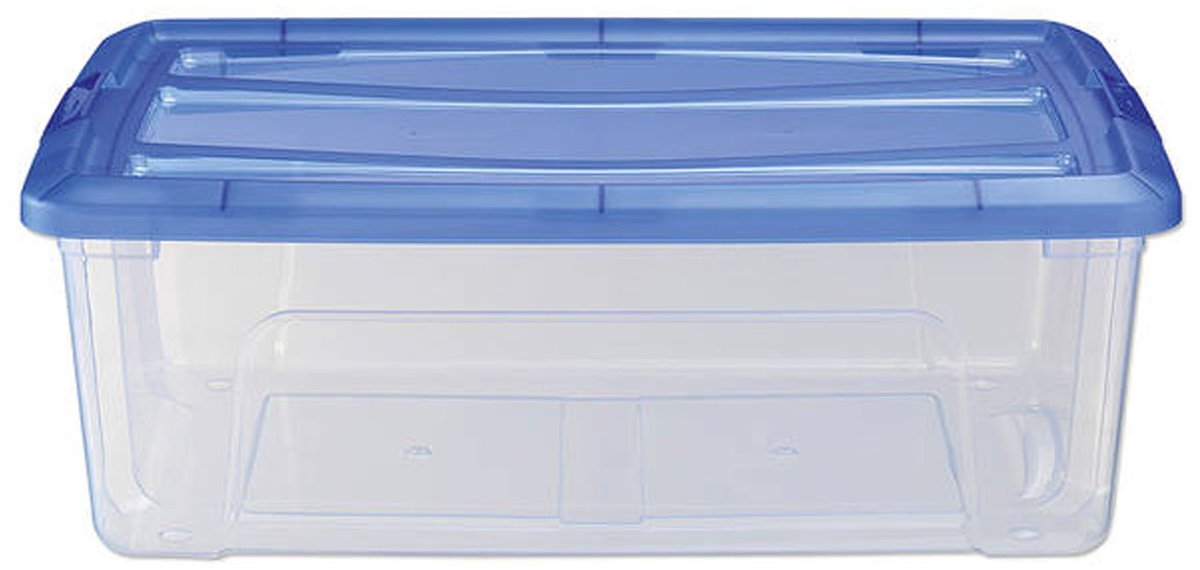 Iris Iris Topbox Storage Box 30L 57.5x39x20.5 cm Blau transparent