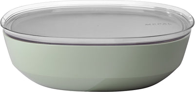Mepal Servierschüssel mit Deckel Silueta – 4000 ml – Salatschüssel – nordischer Salbei