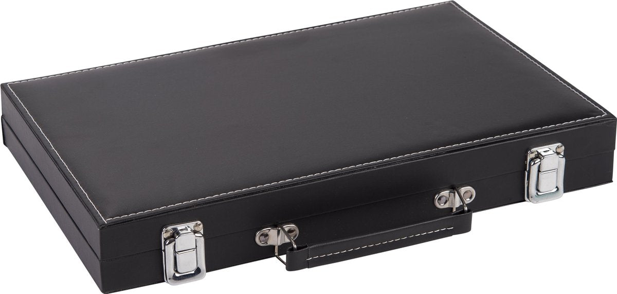 Spiel Backgammon im Koffer schwarz