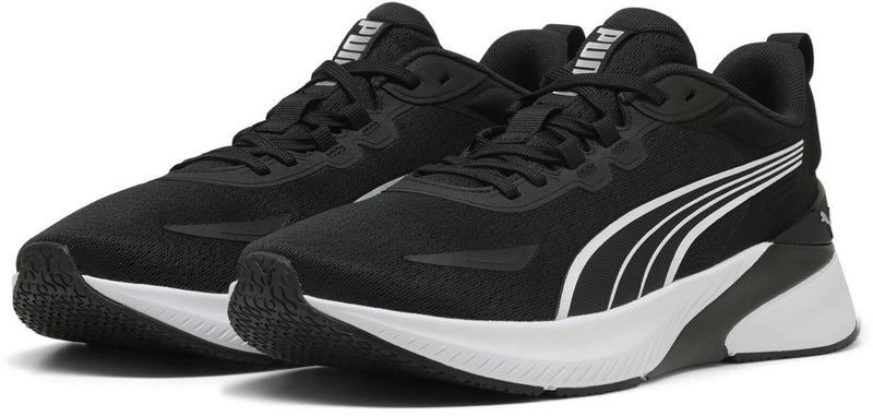 Puma agile lite tr Unisex-Sportschuhe - Schwarz-Weiß-Silber