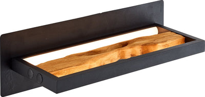 Brilliant Chaumont – Wandleuchte – LED 9,5 W 3000 K – schwarzes Holz