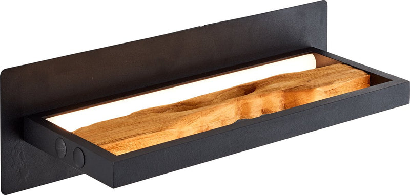 Brilliant Chaumont – Wandleuchte – LED 9,5 W 3000 K – schwarzes Holz