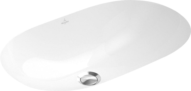 Villeroy boch o.novo Unterbauwaschtisch - 53x32cm - mit Überlauf ohne Hahnlochbank Keramik+ weiß