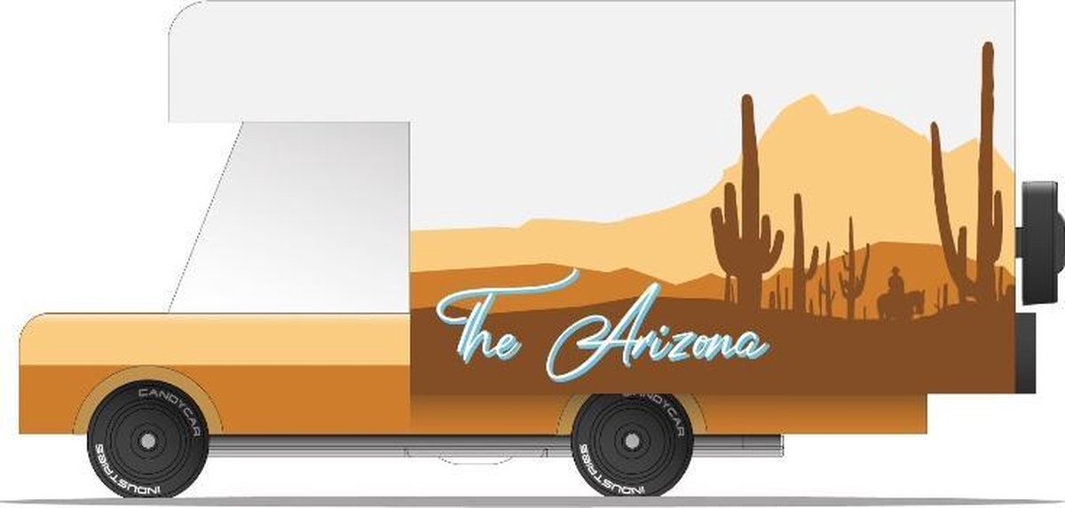 Candylab Toys Candycar World: Arizona RV (azy68) 10,2 x 4,8 x 5,1 cm, Holzdruckguss, in Geschenkbox, 3+