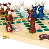 Kleine Fußhölzer Ludo Game Nutztiere