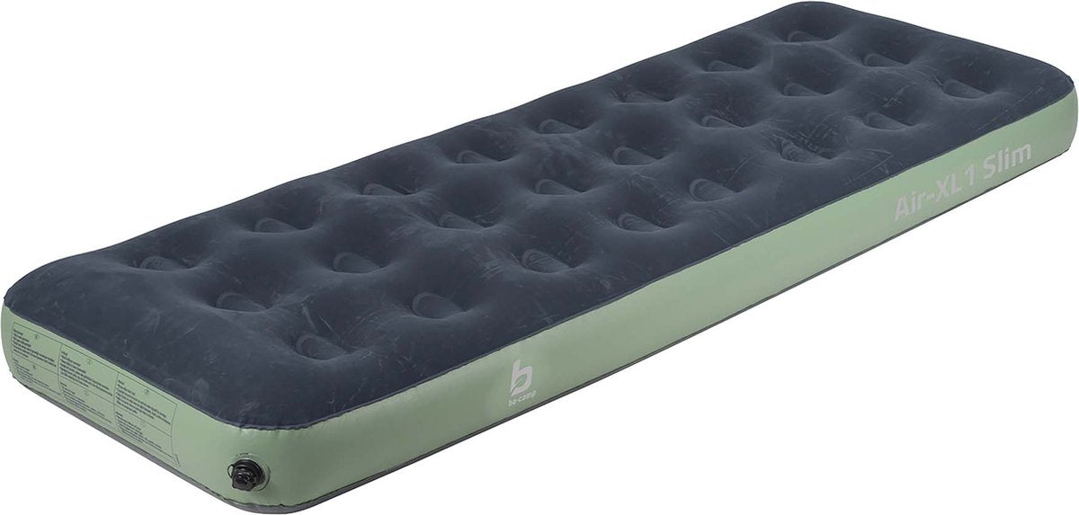 Bo-Camp Luftmatratze Velours Air-XL1 Slim – 200 x 70 x 23 cm – 1 Person