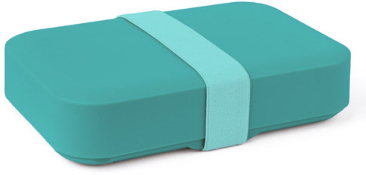 Day to Day Lunchbox Reef groß – 1100 ml – Brotbox mit Gummizug – höhenverstellbare Lunchbox – BPA-freie Lunchbox – hergestellt in Belgien – 215 x 125 x 45 mm