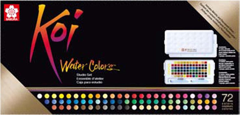 Sakura-Koi-Aquarell-Studio-Set | 72 halbe Pfannen
