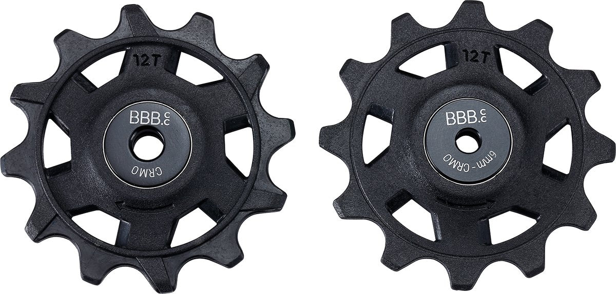BBB Cycling Rollerboys 12T SR-XPLR – Kettenschaltungsräder – passend für SRAM XPLR 12-Gang – Schwarz – BDP-10X