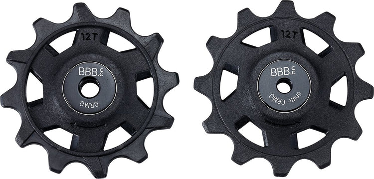 BBB Cycling Rollerboys 12T SR-XPLR – Kettenschaltungsräder – passend für SRAM XPLR 12-Gang – Schwarz – BDP-10X