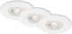 Briloner – Set mit 3 LED-Einbaustrahlern – dimmbar – Badezimmerbeleuchtung – ø9 cm – IP44 – 5 W – 460 lm – 3.000 K – Weiß