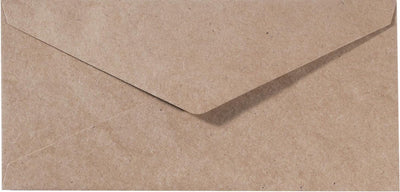 Florence-Umschläge in stabiler Qualität, kraftbraun, großes Rechteck, 25 Stück, 11,5 x 22,5 cm